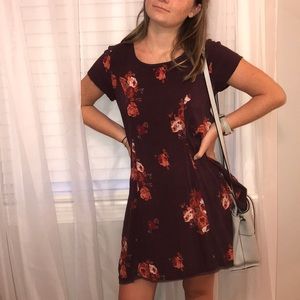 Urban outfitters silk dress with pleads